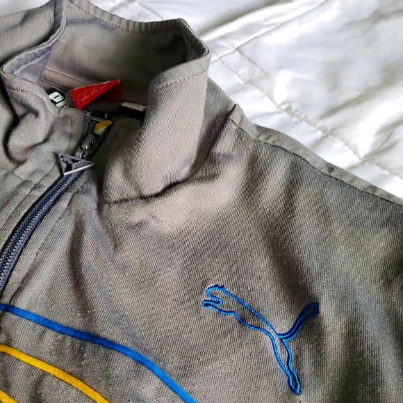 Vintage Zip up Puma Sweater - Picture 2 of 2